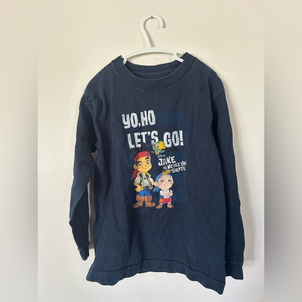 Jake And The Neverland Pirates Navy Long Sleeve Size 10